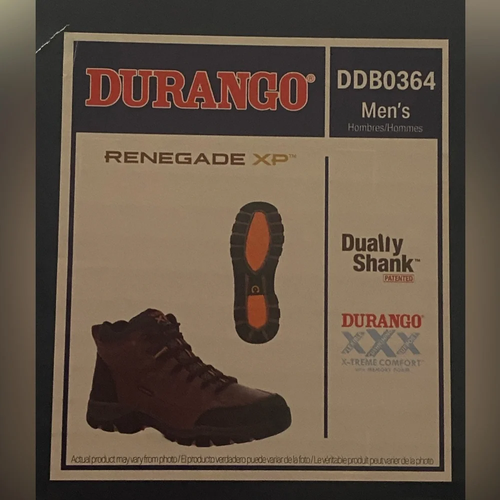 Durango Renegade XP Men's 7.5W Brown and Black Hiking Boots - Picture 5 of 6